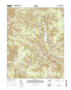 Gloucester Virginia Current topographic map, 1:24000 scale, 7.5 X 7.5 Minute, Year 2016