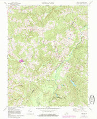 Gold Hill Virginia Historical topographic map, 1:24000 scale, 7.5 X 7.5 Minute, Year 1968