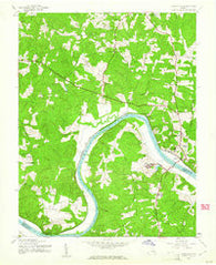 Goochland Virginia Historical topographic map, 1:24000 scale, 7.5 X 7.5 Minute, Year 1943