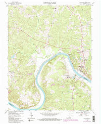 Goochland Virginia Historical topographic map, 1:24000 scale, 7.5 X 7.5 Minute, Year 1968