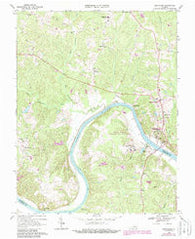 Goochland Virginia Historical topographic map, 1:24000 scale, 7.5 X 7.5 Minute, Year 1968