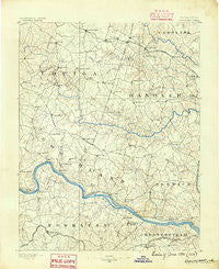 Goochland Virginia Historical topographic map, 1:125000 scale, 30 X 30 Minute, Year 1890