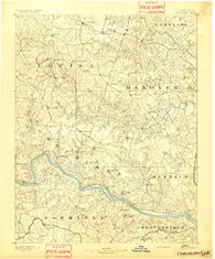 Goochland Virginia Historical topographic map, 1:125000 scale, 30 X 30 Minute, Year 1892