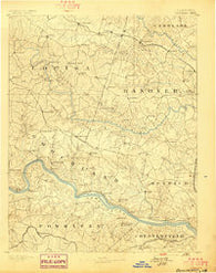 Goochland Virginia Historical topographic map, 1:125000 scale, 30 X 30 Minute, Year 1892