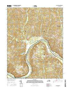 Goochland Virginia Current topographic map, 1:24000 scale, 7.5 X 7.5 Minute, Year 2016