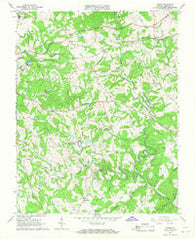 Goode Virginia Historical topographic map, 1:24000 scale, 7.5 X 7.5 Minute, Year 1965