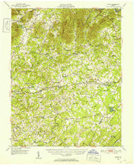 Goode Virginia Historical topographic map, 1:62500 scale, 15 X 15 Minute, Year 1950