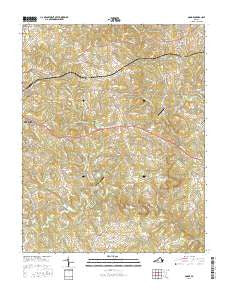 Goode Virginia Current topographic map, 1:24000 scale, 7.5 X 7.5 Minute, Year 2016
