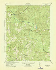 Goodes Bridge Virginia Historical topographic map, 1:31680 scale, 7.5 X 7.5 Minute, Year 1943