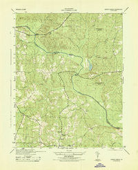 Goodes Bridge Virginia Historical topographic map, 1:31680 scale, 7.5 X 7.5 Minute, Year 1943