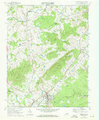 Gordonsville Virginia Historical topographic map, 1:24000 scale, 7.5 X 7.5 Minute, Year 1970