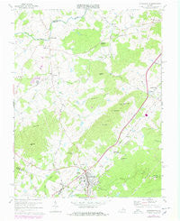 Gordonsville Virginia Historical topographic map, 1:24000 scale, 7.5 X 7.5 Minute, Year 1970