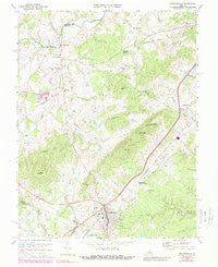 Gordonsville Virginia Historical topographic map, 1:24000 scale, 7.5 X 7.5 Minute, Year 1970