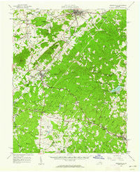 Gordonsville Virginia Historical topographic map, 1:62500 scale, 15 X 15 Minute, Year 1961
