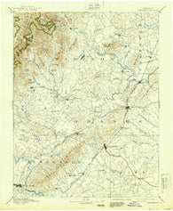 Gordonsville Virginia Historical topographic map, 1:125000 scale, 30 X 30 Minute, Year 1892