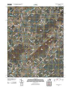 Gordonsville Virginia Historical topographic map, 1:24000 scale, 7.5 X 7.5 Minute, Year 2010