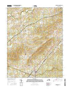 Gordonsville Virginia Current topographic map, 1:24000 scale, 7.5 X 7.5 Minute, Year 2016