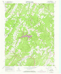 Gore Virginia Historical topographic map, 1:24000 scale, 7.5 X 7.5 Minute, Year 1965