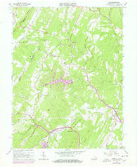 Gore Virginia Historical topographic map, 1:24000 scale, 7.5 X 7.5 Minute, Year 1965