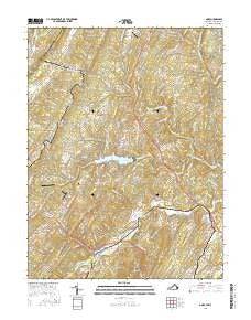 Gore Virginia Current topographic map, 1:24000 scale, 7.5 X 7.5 Minute, Year 2016