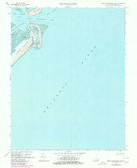 Great Machipongo Inlet Virginia Historical topographic map, 1:24000 scale, 7.5 X 7.5 Minute, Year 1968