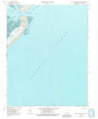 Great Machipongo Inlet Virginia Historical topographic map, 1:24000 scale, 7.5 X 7.5 Minute, Year 1968