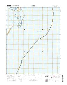Great Machipongo Inlet Virginia Current topographic map, 1:24000 scale, 7.5 X 7.5 Minute, Year 2016