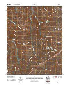 Green Bay Virginia Historical topographic map, 1:24000 scale, 7.5 X 7.5 Minute, Year 2010
