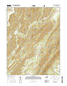 Green Valley Virginia Current topographic map, 1:24000 scale, 7.5 X 7.5 Minute, Year 2016