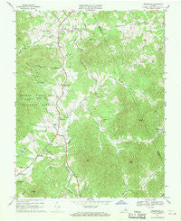 Greenfield Virginia Historical topographic map, 1:24000 scale, 7.5 X 7.5 Minute, Year 1967