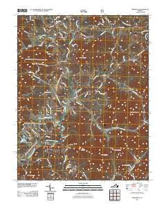 Greenfield Virginia Historical topographic map, 1:24000 scale, 7.5 X 7.5 Minute, Year 2011