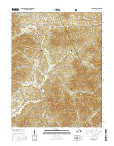 Greenfield Virginia Current topographic map, 1:24000 scale, 7.5 X 7.5 Minute, Year 2016