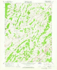 Greenville Virginia Historical topographic map, 1:24000 scale, 7.5 X 7.5 Minute, Year 1964