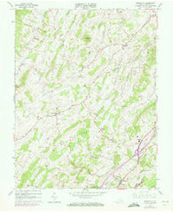 Greenville Virginia Historical topographic map, 1:24000 scale, 7.5 X 7.5 Minute, Year 1964