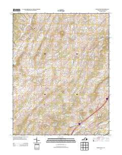 Greenville Virginia Historical topographic map, 1:24000 scale, 7.5 X 7.5 Minute, Year 2013