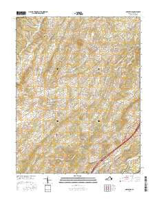 Greenville Virginia Current topographic map, 1:24000 scale, 7.5 X 7.5 Minute, Year 2016
