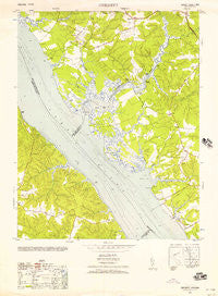 Gressitt Virginia Historical topographic map, 1:24000 scale, 7.5 X 7.5 Minute, Year 1952