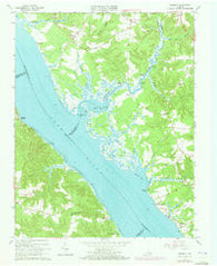 Gressitt Virginia Historical topographic map, 1:24000 scale, 7.5 X 7.5 Minute, Year 1965