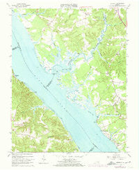 Gressitt Virginia Historical topographic map, 1:24000 scale, 7.5 X 7.5 Minute, Year 1965
