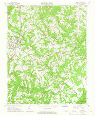 Gretna Virginia Historical topographic map, 1:24000 scale, 7.5 X 7.5 Minute, Year 1965