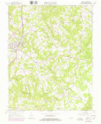 Gretna Virginia Historical topographic map, 1:24000 scale, 7.5 X 7.5 Minute, Year 1965