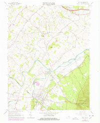 Grottoes Virginia Historical topographic map, 1:24000 scale, 7.5 X 7.5 Minute, Year 1964