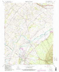Grottoes Virginia Historical topographic map, 1:24000 scale, 7.5 X 7.5 Minute, Year 1964