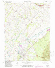 Grottoes Virginia Historical topographic map, 1:24000 scale, 7.5 X 7.5 Minute, Year 1964
