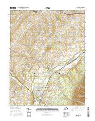 Grottoes Virginia Current topographic map, 1:24000 scale, 7.5 X 7.5 Minute, Year 2016