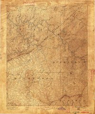 Grundy Virginia Historical topographic map, 1:125000 scale, 30 X 30 Minute, Year 1886