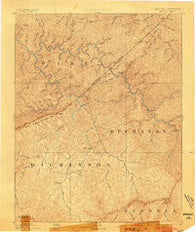 Grundy Virginia Historical topographic map, 1:125000 scale, 30 X 30 Minute, Year 1892
