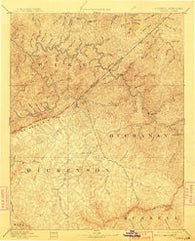 Grundy Virginia Historical topographic map, 1:125000 scale, 30 X 30 Minute, Year 1892