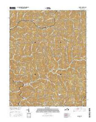 Grundy Virginia Current topographic map, 1:24000 scale, 7.5 X 7.5 Minute, Year 2016