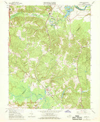 Guinea Virginia Historical topographic map, 1:24000 scale, 7.5 X 7.5 Minute, Year 1966
